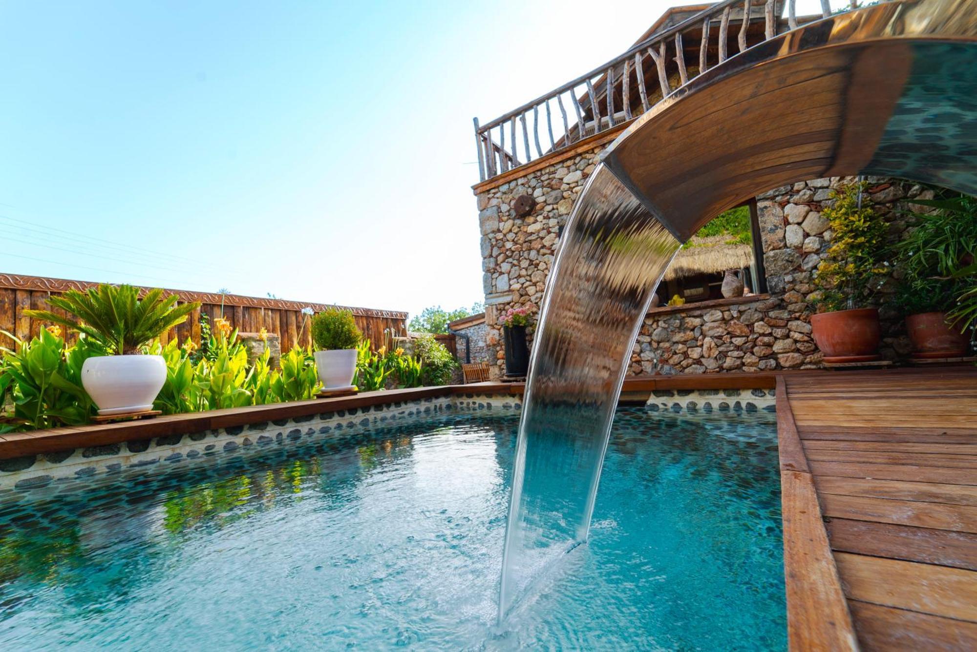 Levissi Lodge Otantic Stone Villa In Каякьой Екстериор снимка